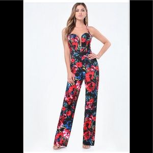 *SOLD*Bebe Floral Naven Jumpsuit